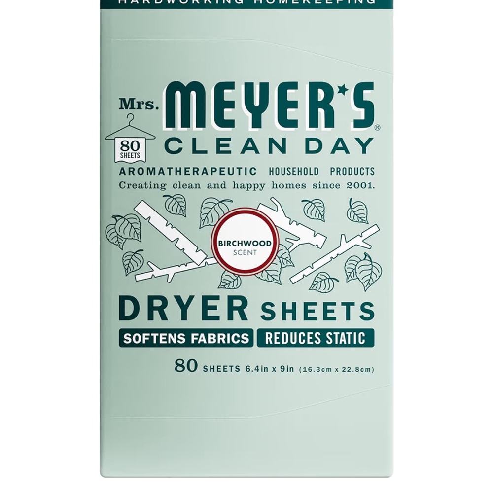 Birchwood Scent Dryer Sheets - Sage Green UNOPENED